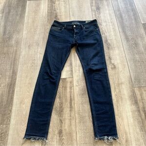 DIESEL Sleenker Men’s 32/32 Dark Wash Denim Blue Jeans Raw Stretch SLIM SKINNY